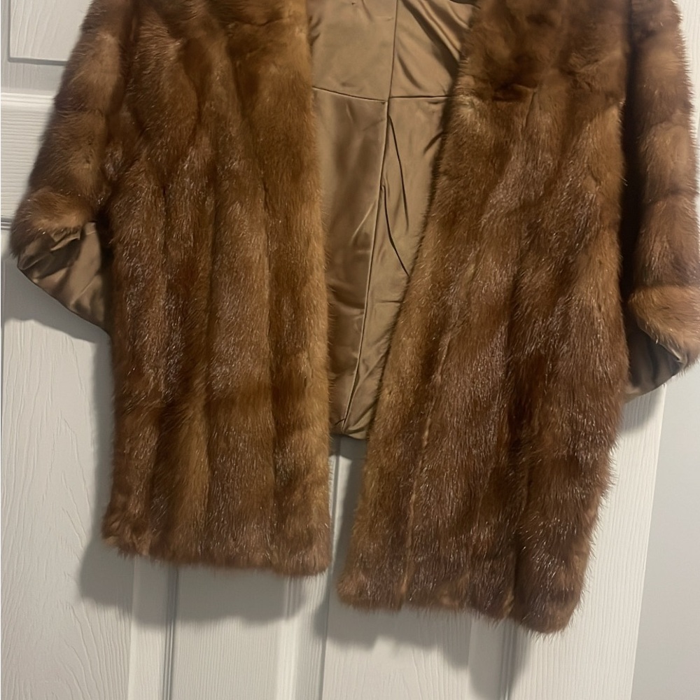 Elegant Brown Fur Coat